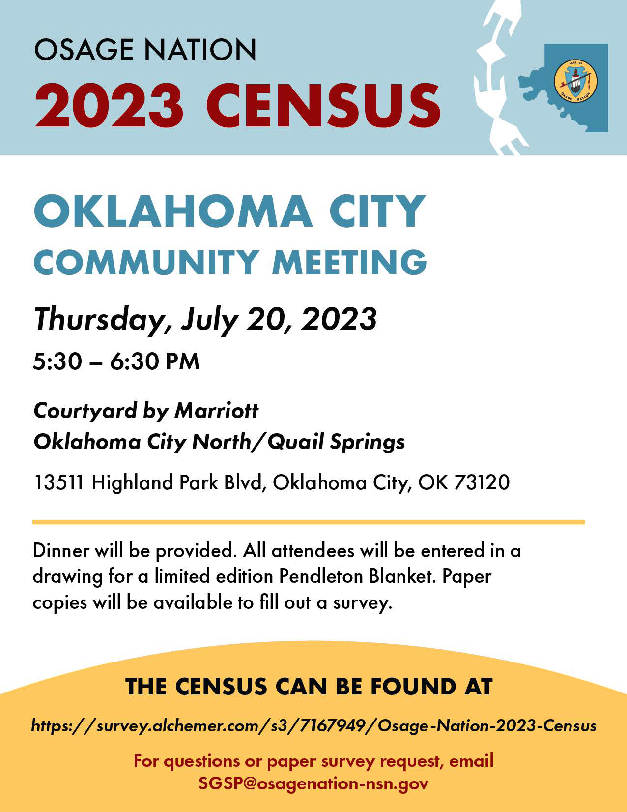 Osage Nation 2023 Census Osage Nation